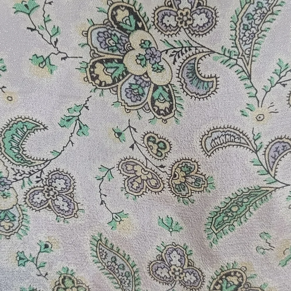 Floral Patterned Scarf Piramit 100% Pure Silk Paisley